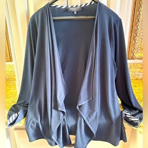 Navy blue flowy no-button cardigan. Size XL